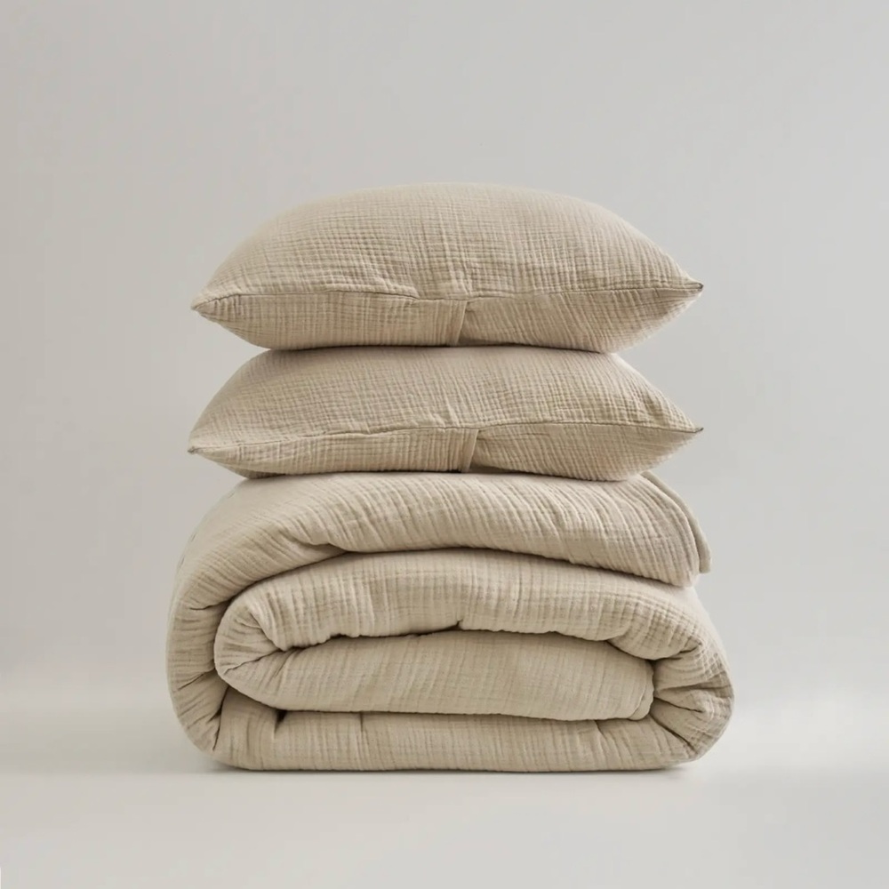 Quince Organic Airy Gauze Quilt Set QUEEN